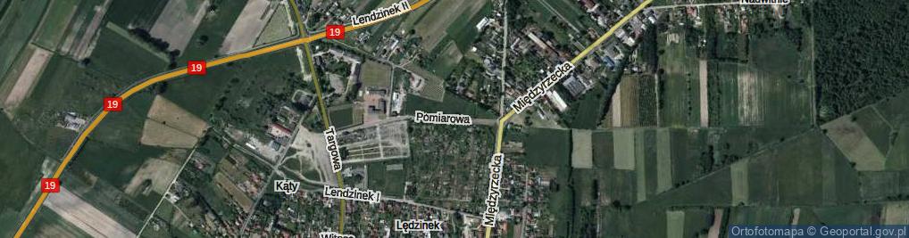Zdjęcie satelitarne Pomiarowa ul.